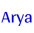 Arya font
