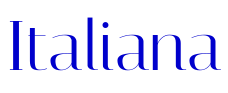 Italiana font